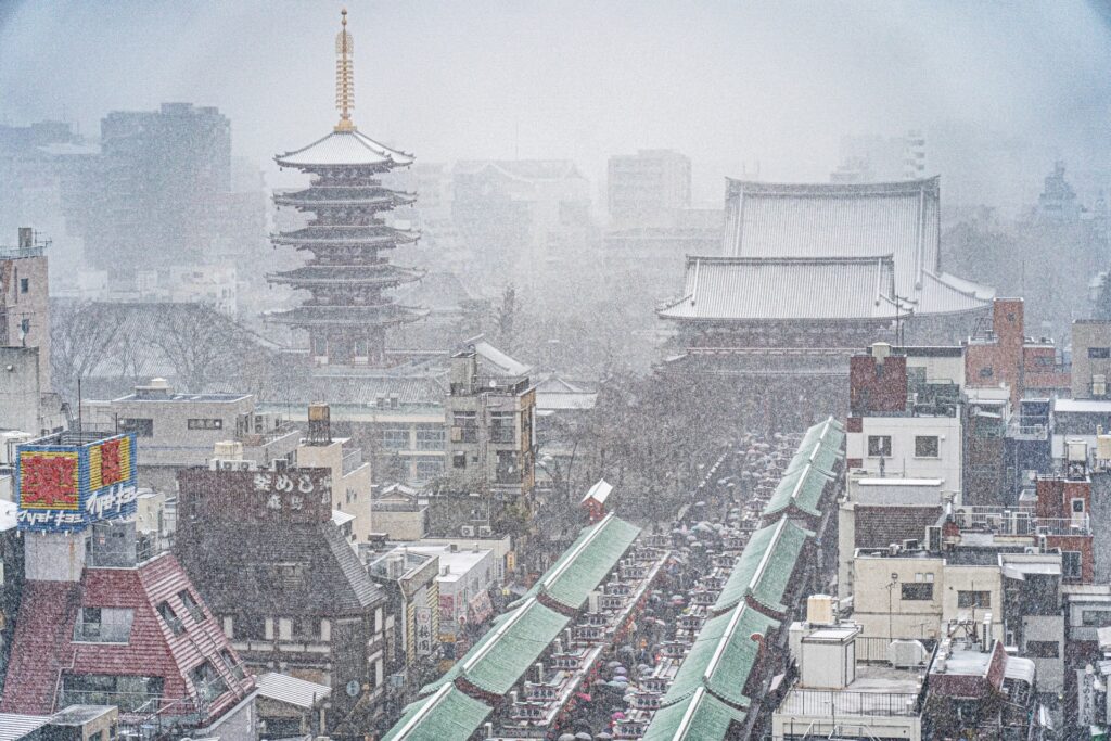 雪の京都